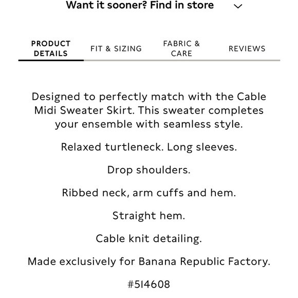 CROPPED CABLE TURTLENECK SWEATER - Picture 6 of 8